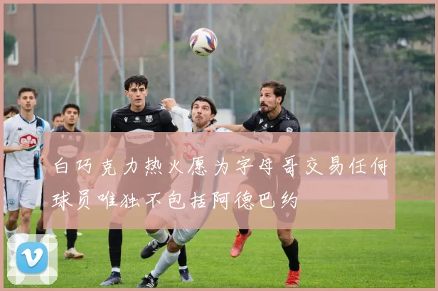白巧克力热火愿为字母哥交易任何球员唯独不包括阿德巴约